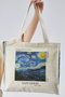 Zoozie Bags Bolso de Lona Crema con Diseño Estampado